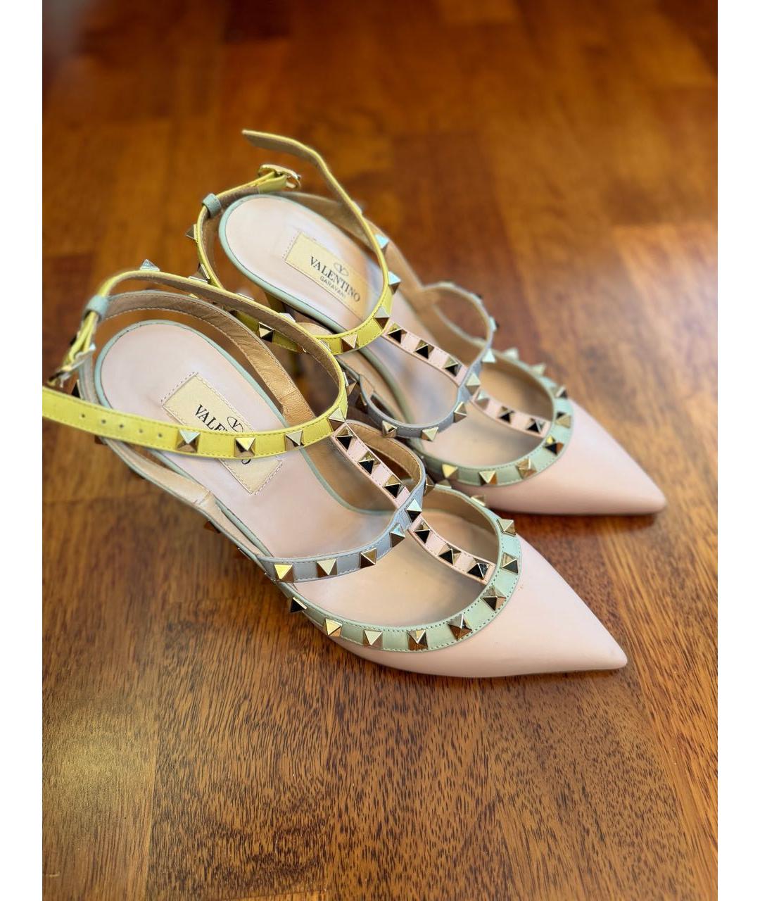 VALENTINO Мульти кожаные босоножки, фото 2