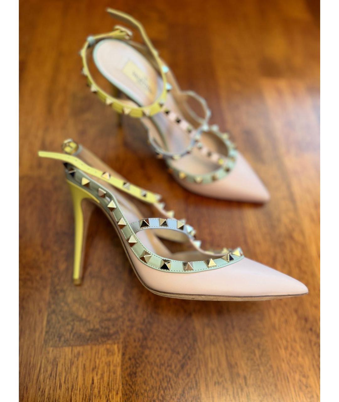 VALENTINO Мульти кожаные босоножки, фото 6