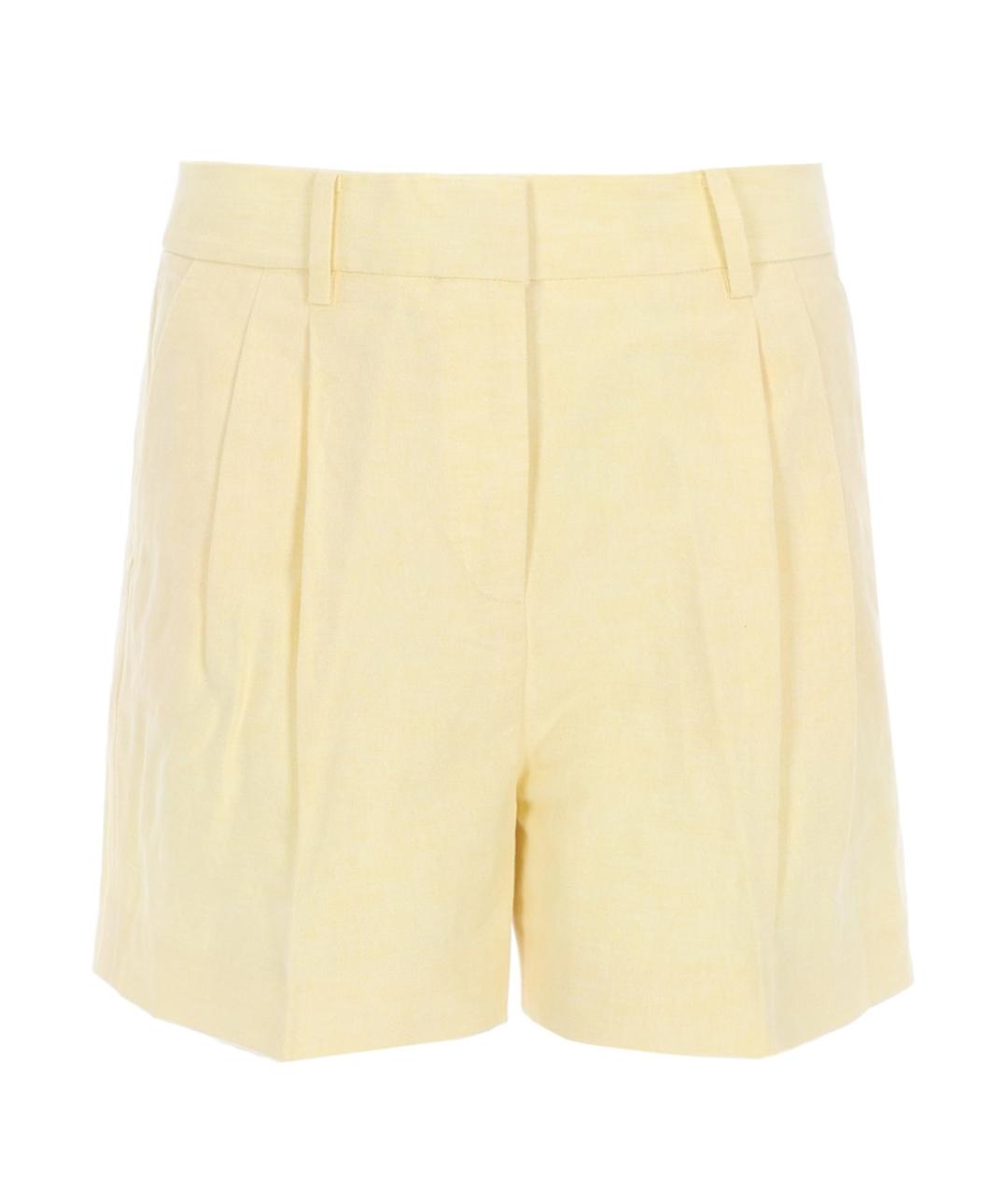 MICHAEL KORS Желтые льняные шорты, фото 1