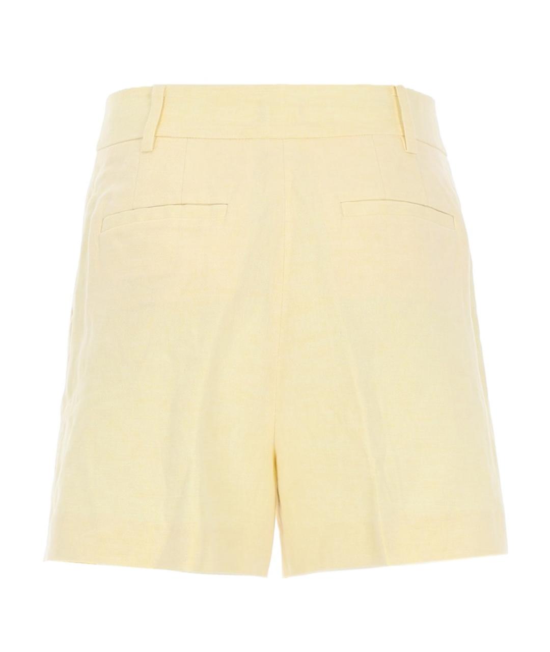 MICHAEL KORS Желтые льняные шорты, фото 2