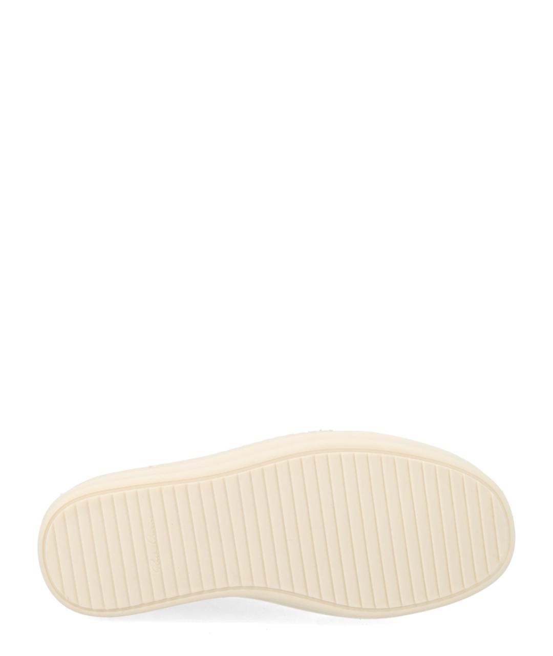 RICK OWENS Белые кожаные кеды, фото 6