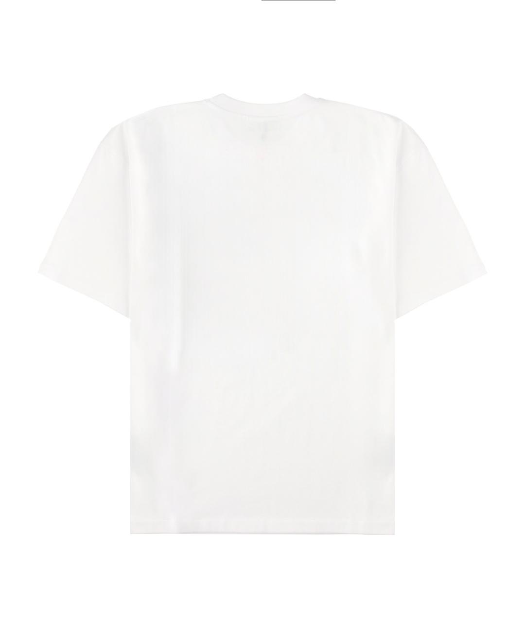 GANNI Белая хлопковая футболка, фото 2
