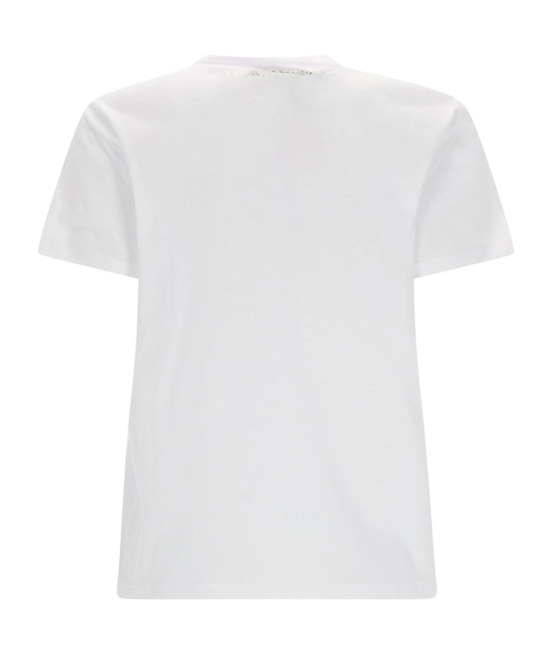 'S MAX MARA Белая хлопковая футболка, фото 2