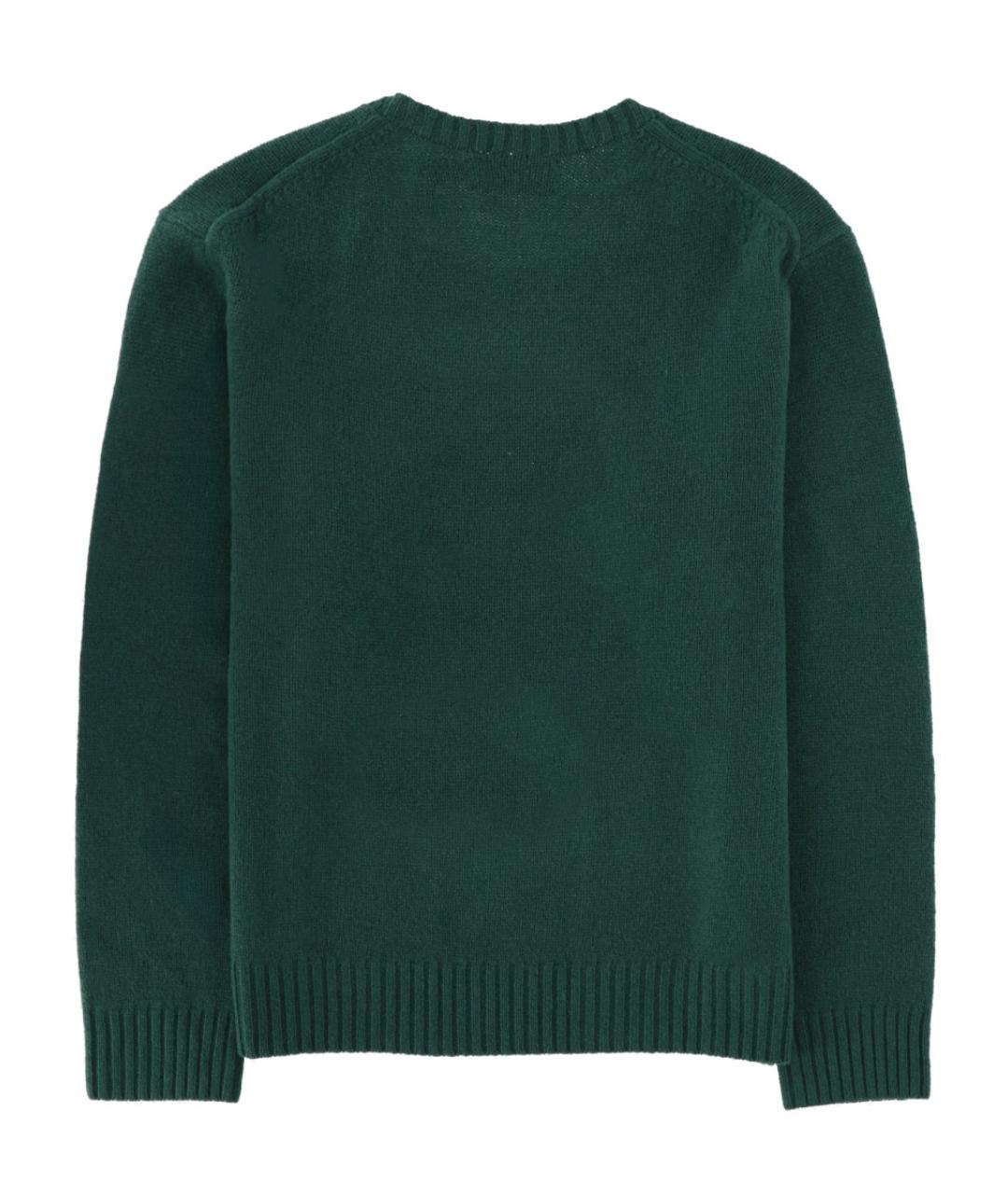 POLO RALPH LAUREN Зеленый шерстяной джемпер / свитер, фото 2