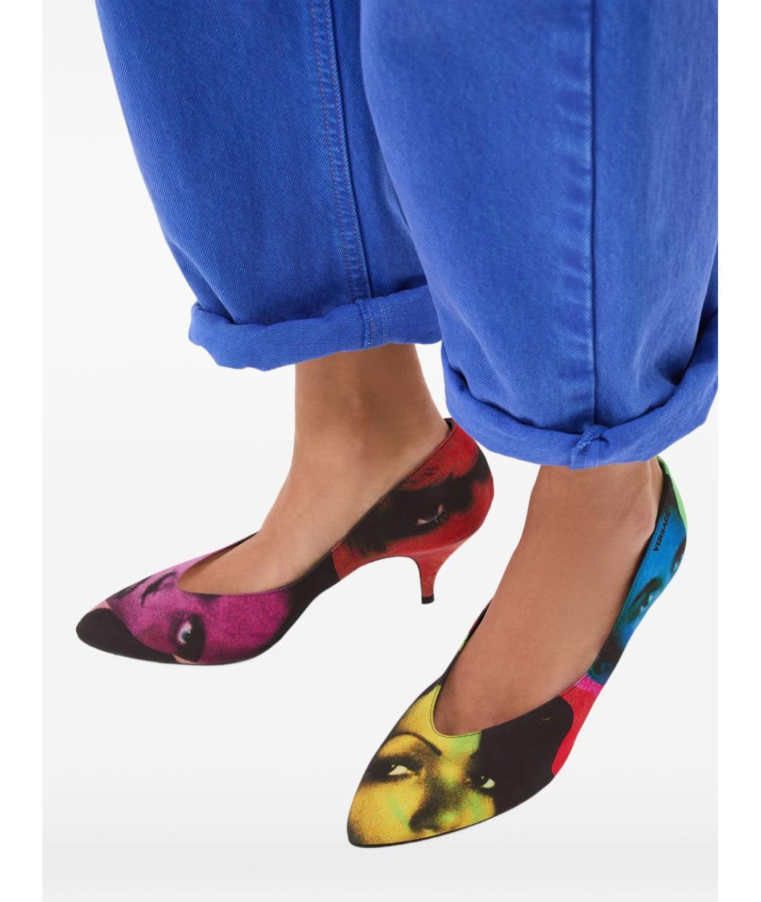 VERSACE Мульти туфли, фото 5