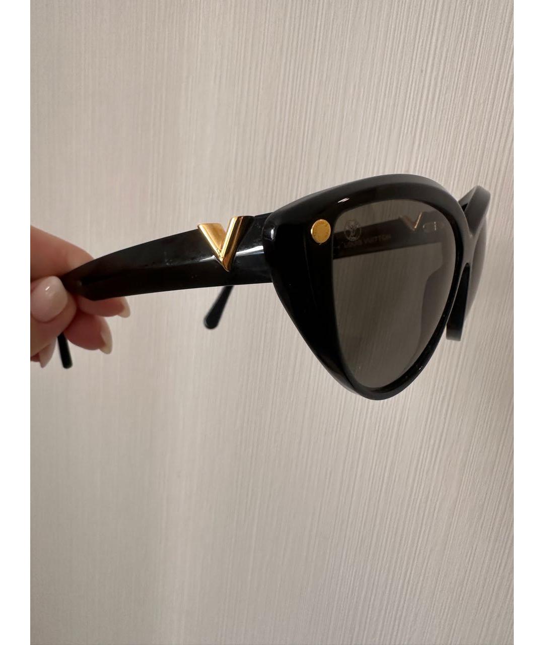 LOUIS VUITTON Черные пластиковые солнцезащитные очки, фото 3