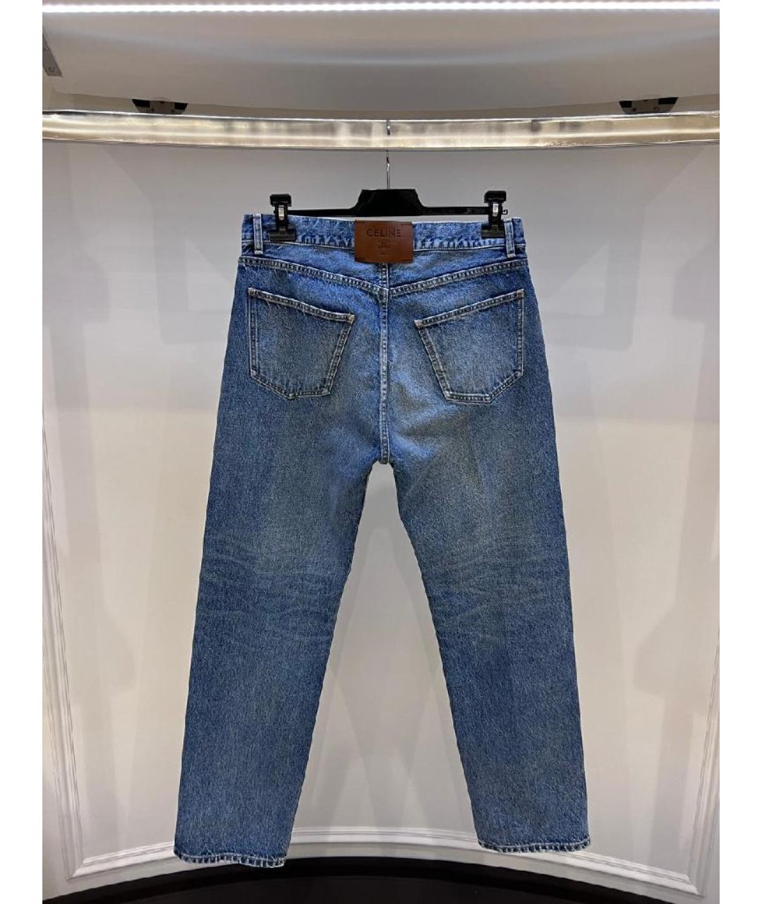 CELINE Синие прямые джинсы, фото 2
