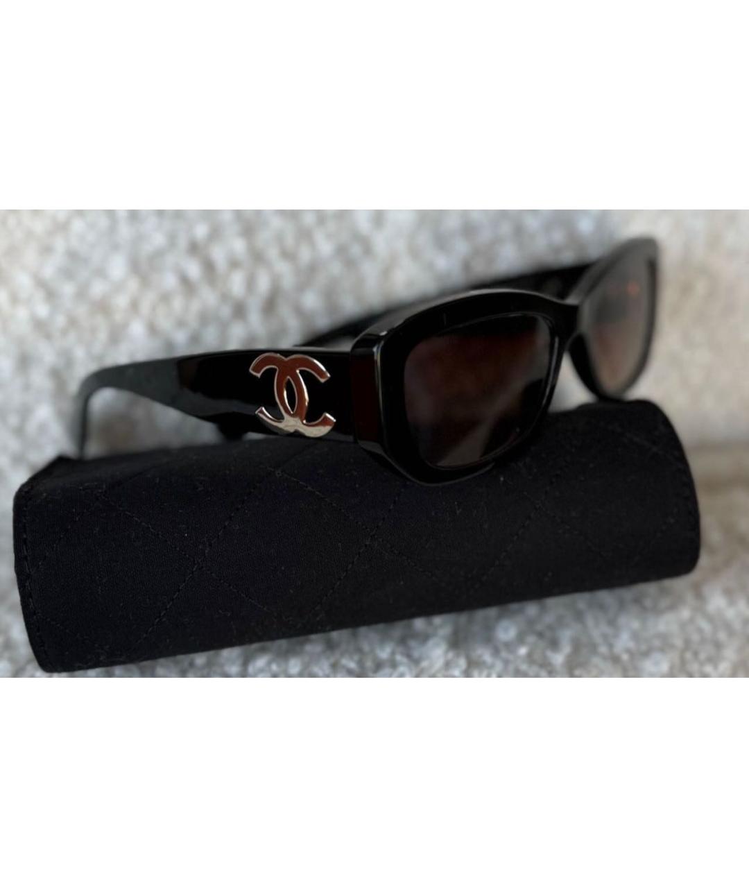 CHANEL Черные солнцезащитные очки, фото 4