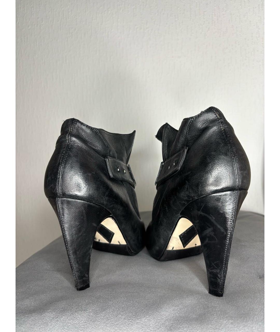 DIESEL Черные кожаные ботильоны, фото 2