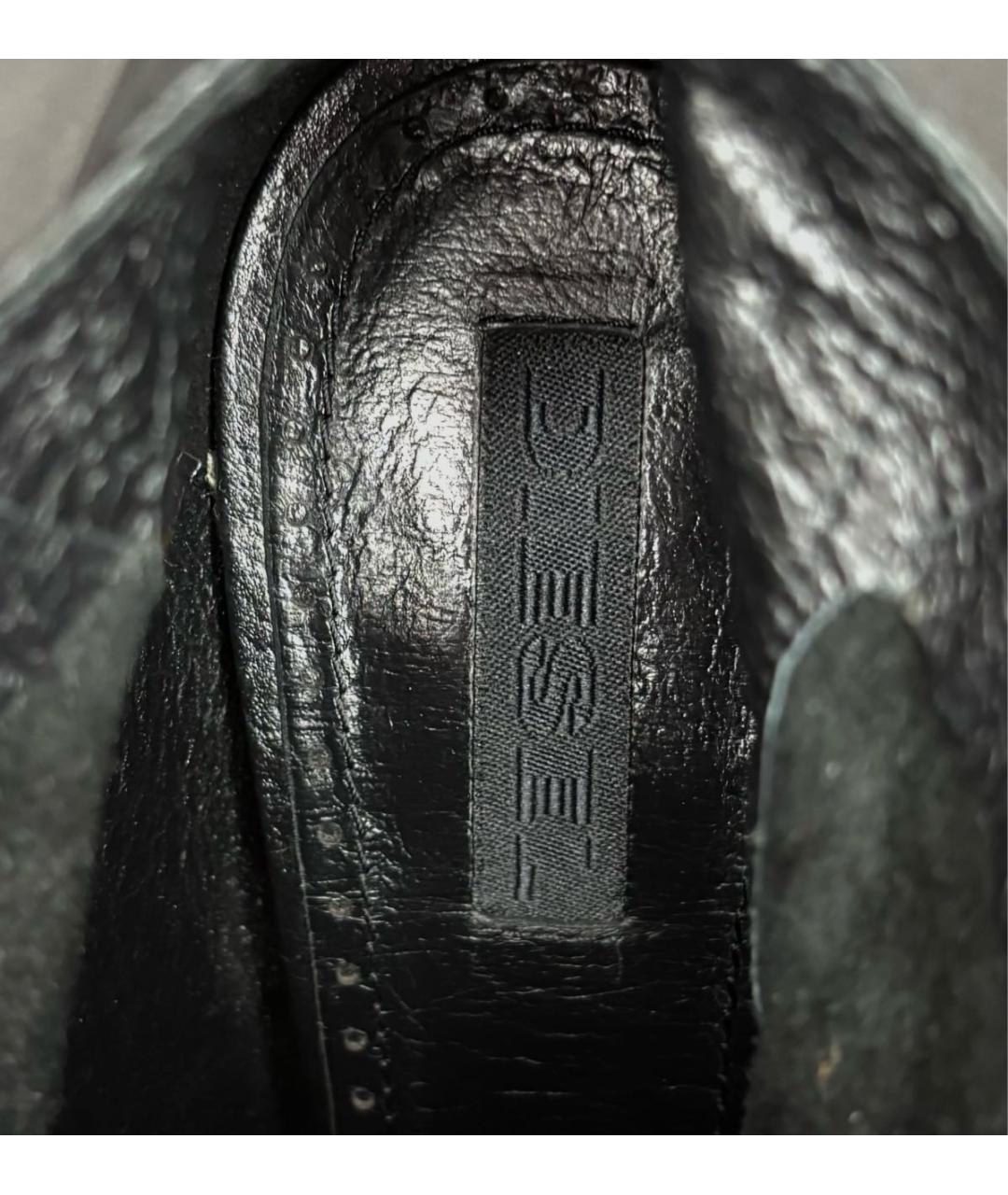 DIESEL Черные кожаные ботильоны, фото 5