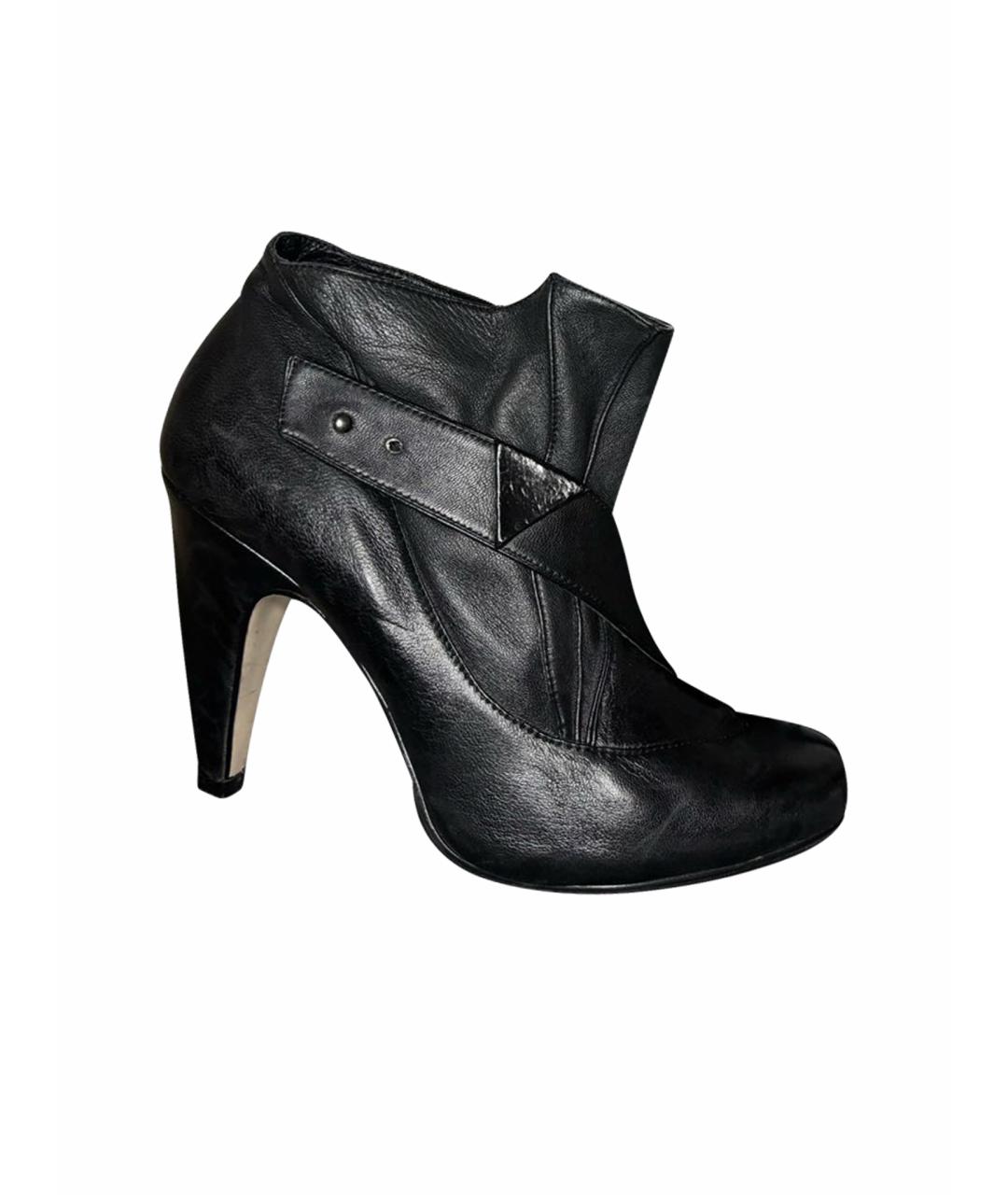 DIESEL Черные кожаные ботильоны, фото 6
