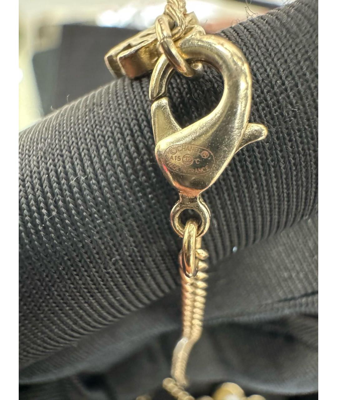 CHANEL Золотое металлическое колье, фото 7