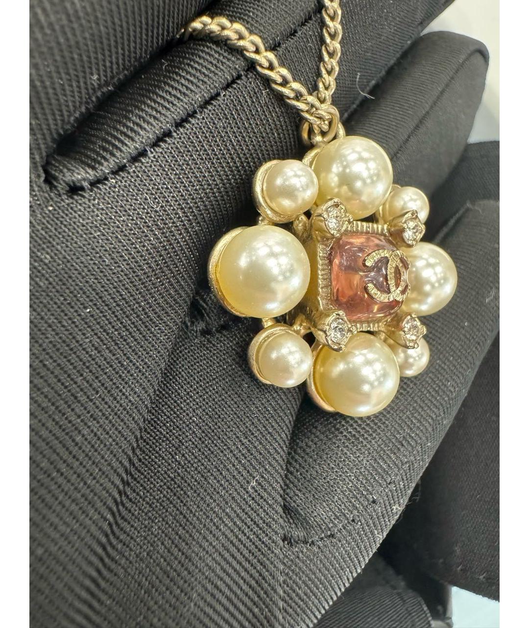 CHANEL Золотое металлическое колье, фото 2