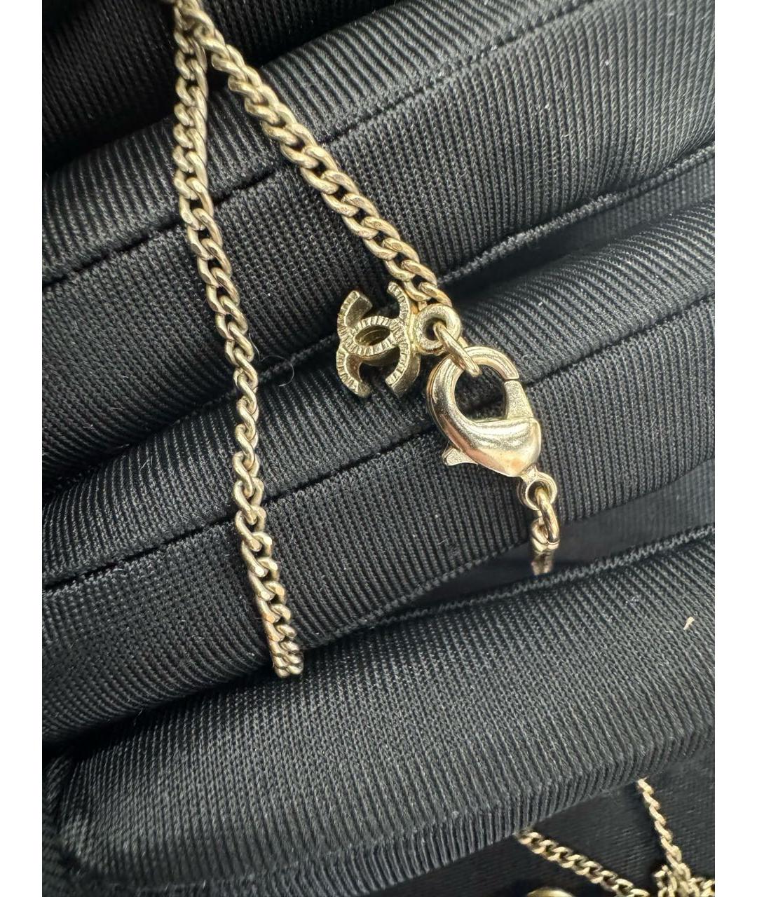 CHANEL Золотое металлическое колье, фото 5