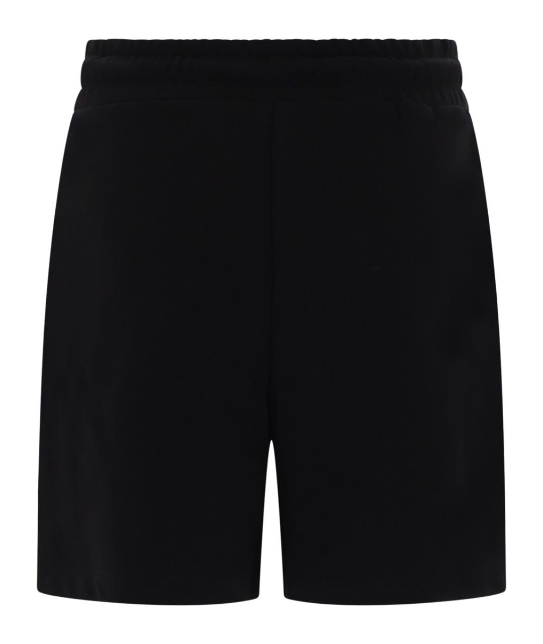 VERSACE JEANS COUTURE Черные хлопковые шорты, фото 2
