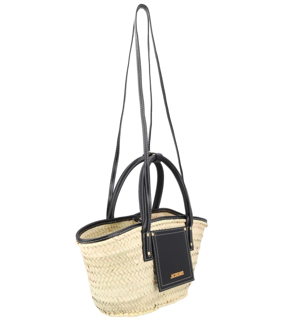 JACQUEMUS Мульти пелетеная пляжная сумка, фото 2