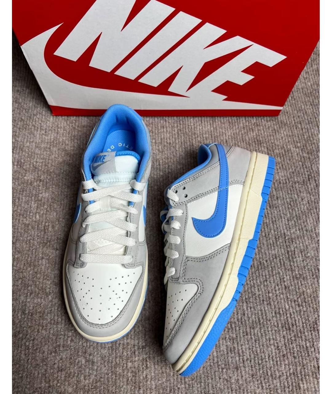 NIKE Белые кожаные низкие кроссовки / кеды, фото 5