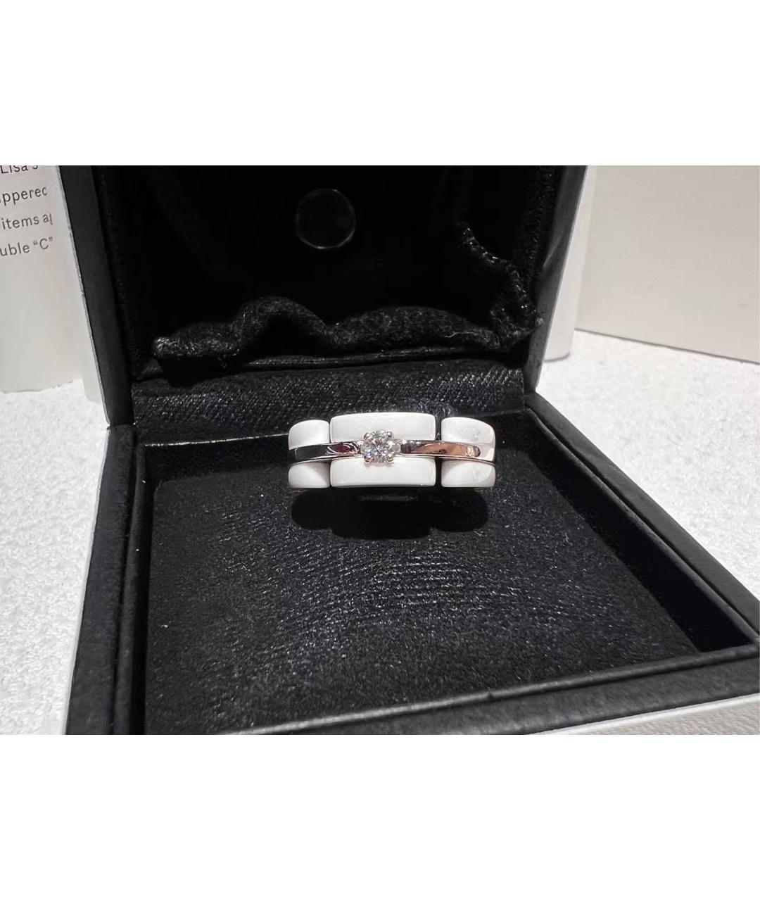 CHANEL Белое керамическое кольцо, фото 5