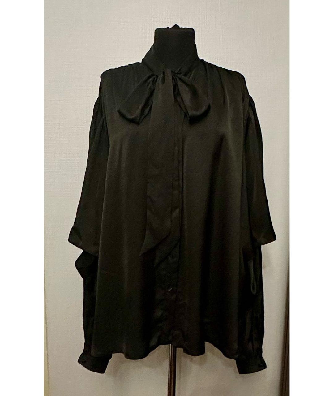 BALENCIAGA Черная полиэстеровая блузы, фото 8