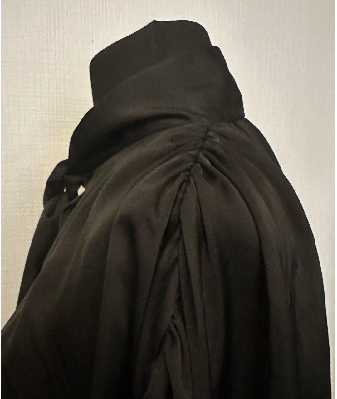 BALENCIAGA Черная полиэстеровая блузы, фото 4