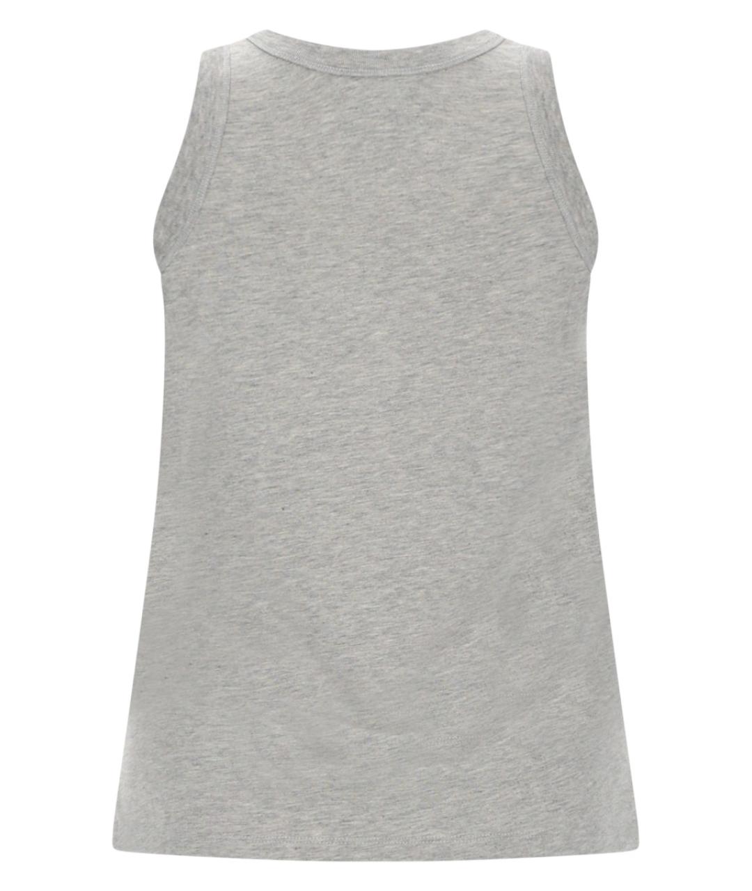 LOULOU STUDIO Серая хлопковая майка, фото 2