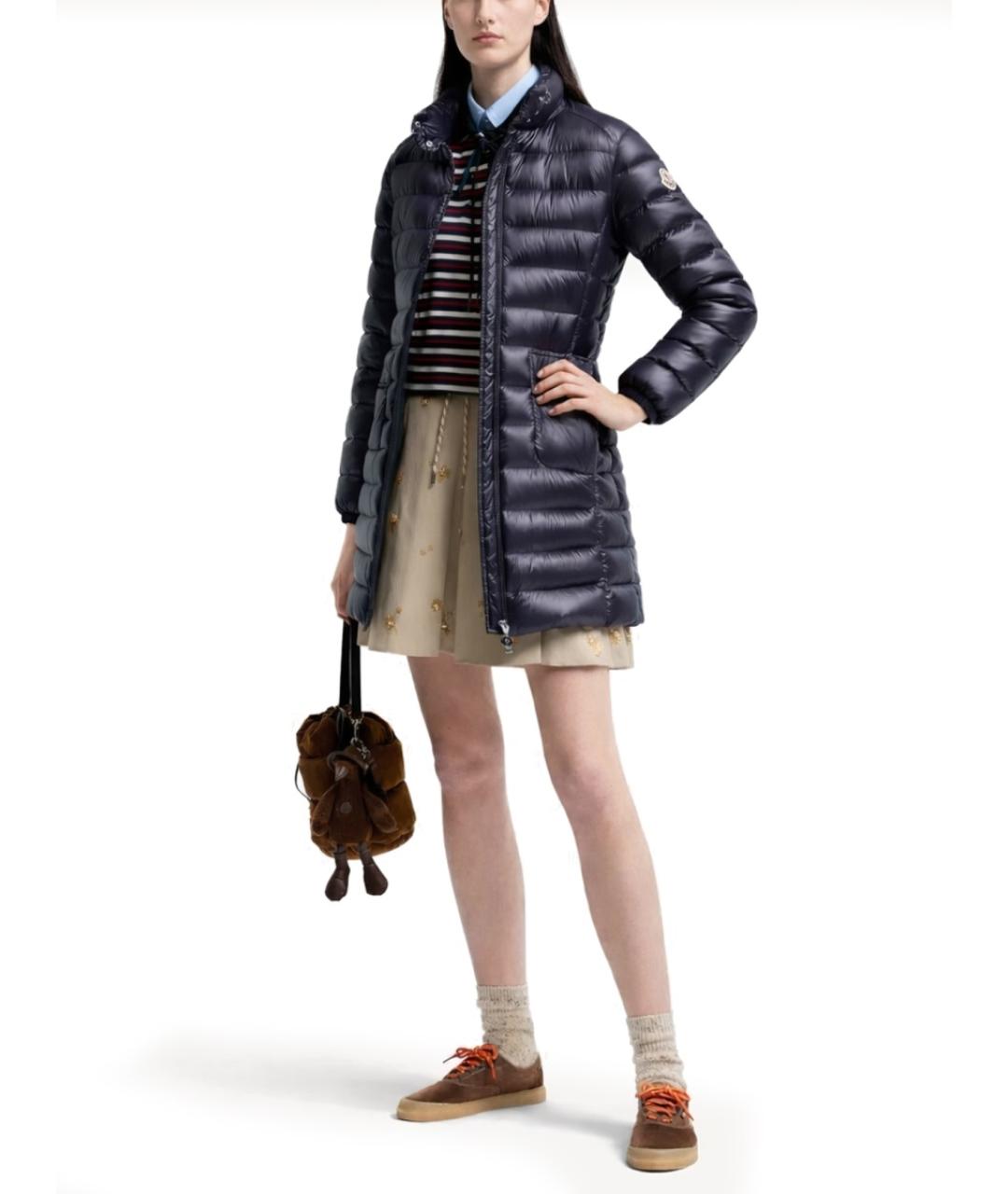 MONCLER Синяя полиамидовая куртка, фото 2