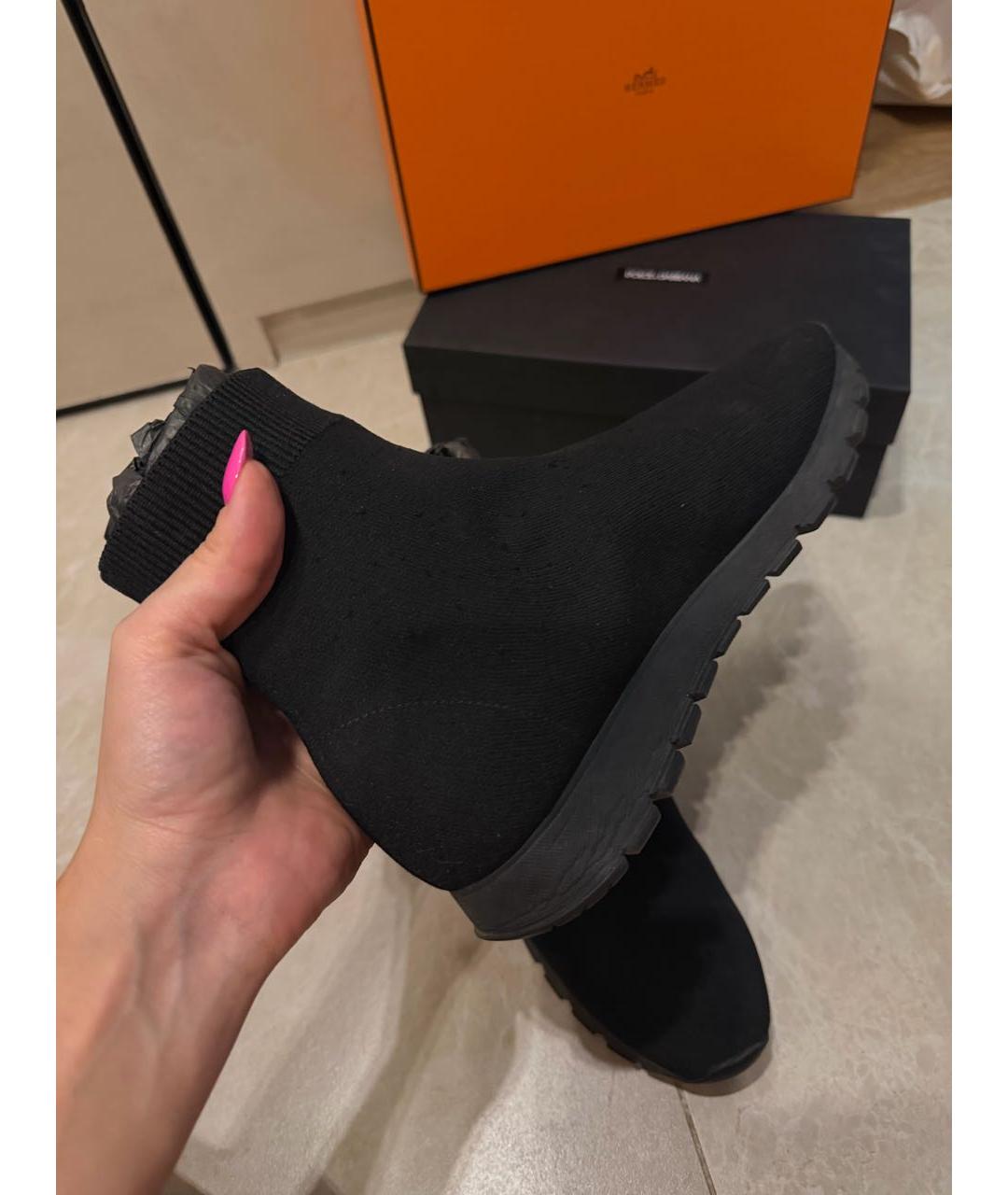 PRADA Черные кроссовки, фото 2