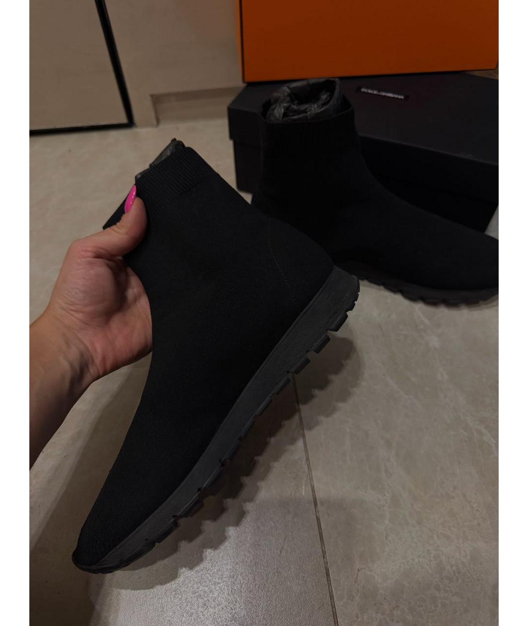 PRADA Черные кроссовки, фото 3