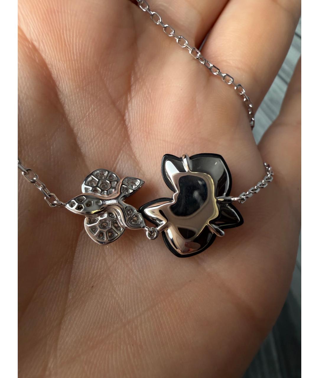 CARTIER Черное колье из белого золота, фото 3