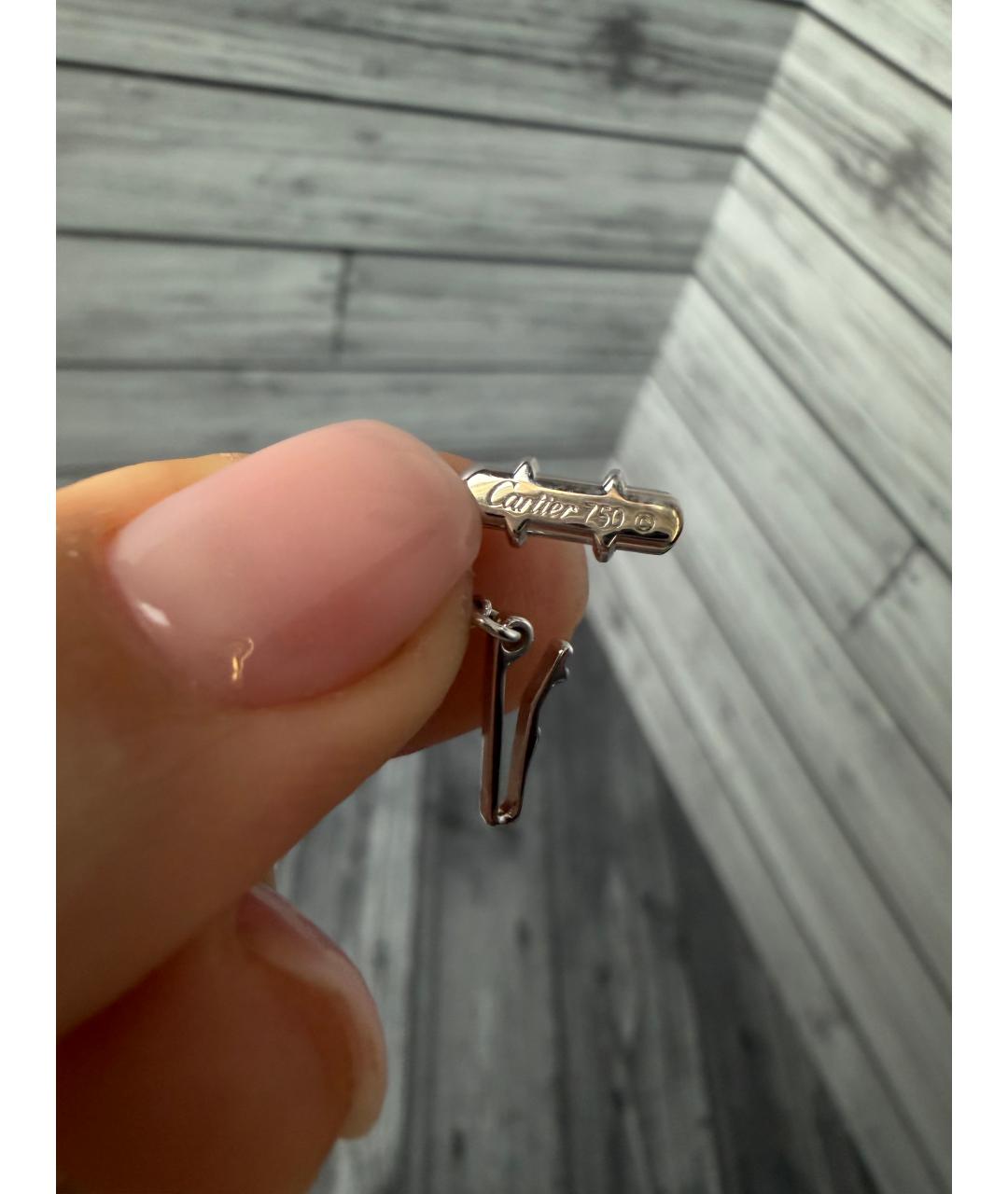 CARTIER Черное колье из белого золота, фото 4