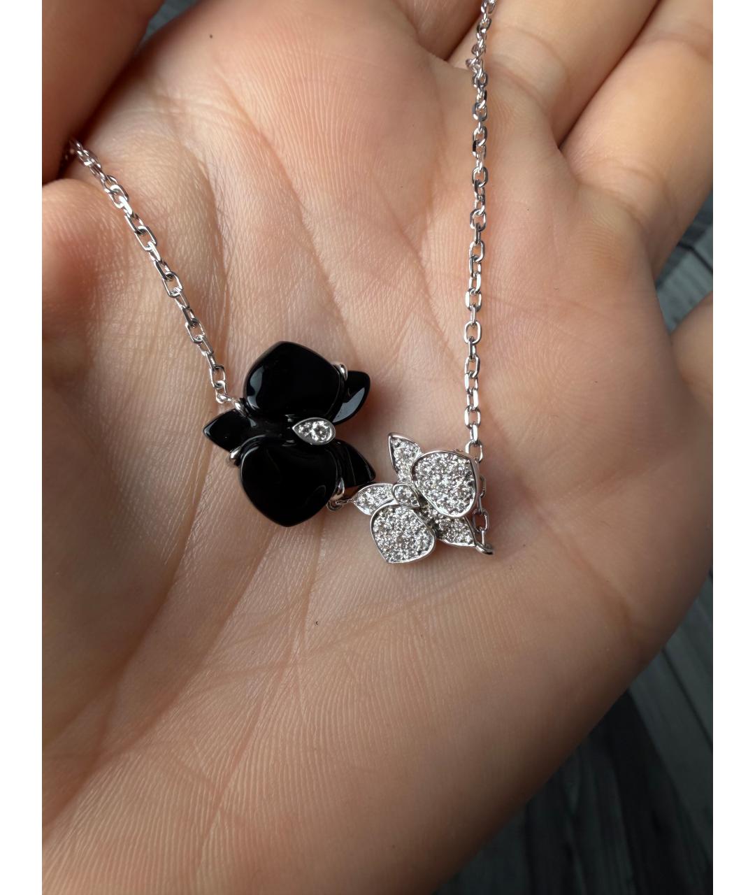 CARTIER Черное колье из белого золота, фото 2