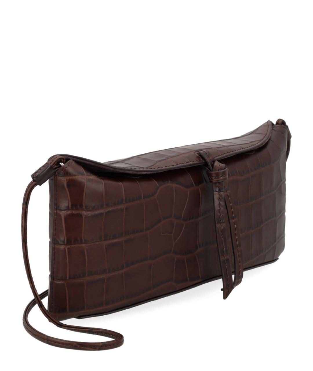 STAUD Коричневая кожаная сумка через плечо, фото 2