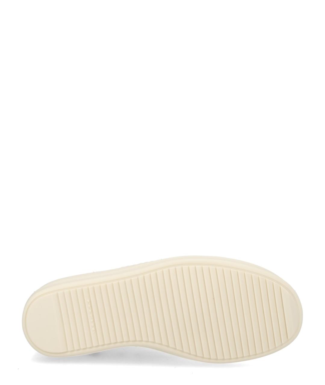 RICK OWENS DRKSHDW Белые текстильные высокие кроссовки / кеды, фото 5