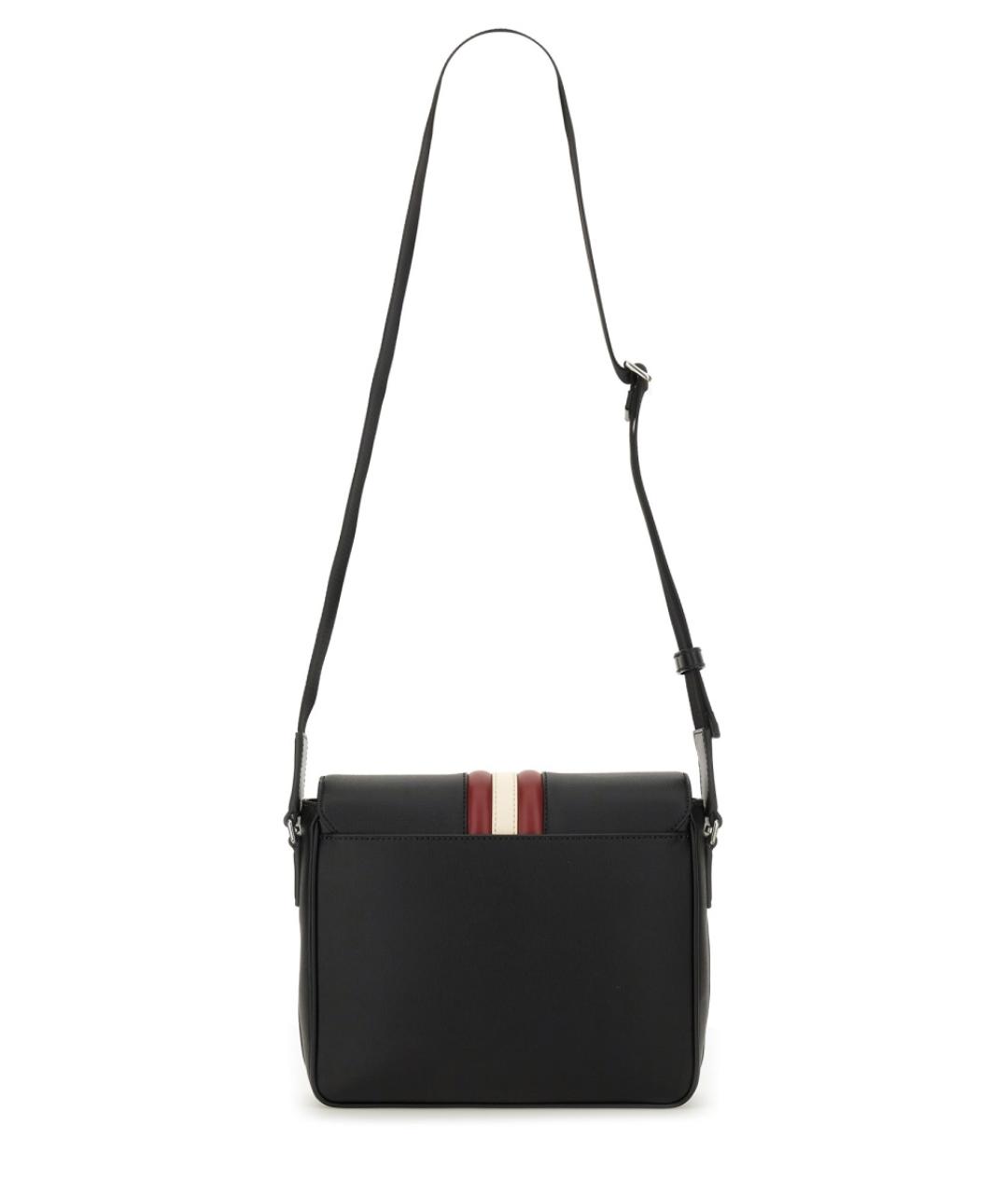 BALLY Черная кожаная сумка на плечо, фото 2