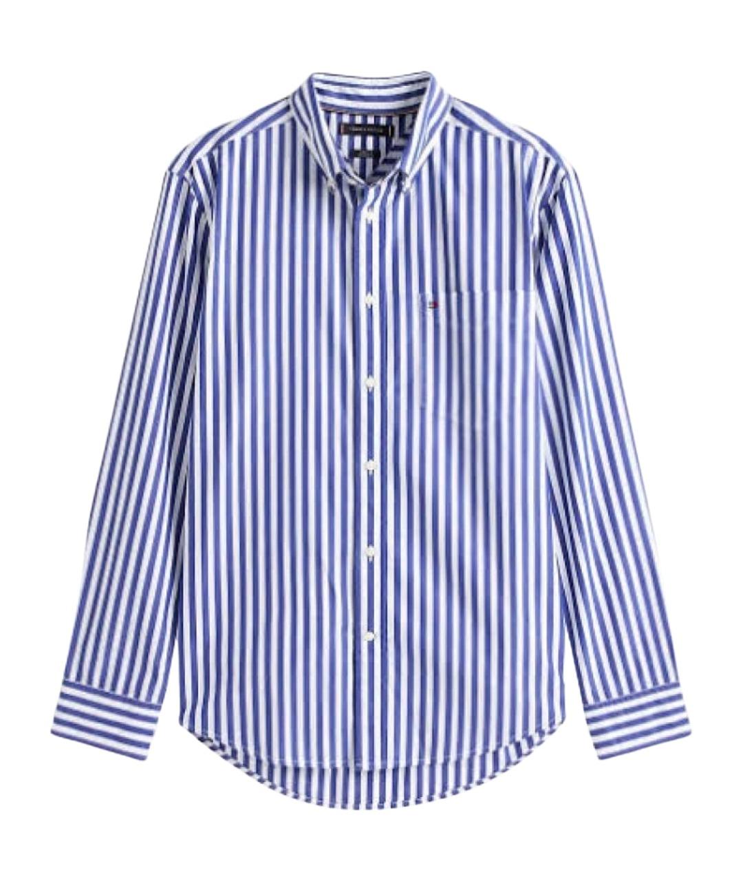 TOMMY HILFIGER Голубая хлопковая кэжуал рубашка, фото 1