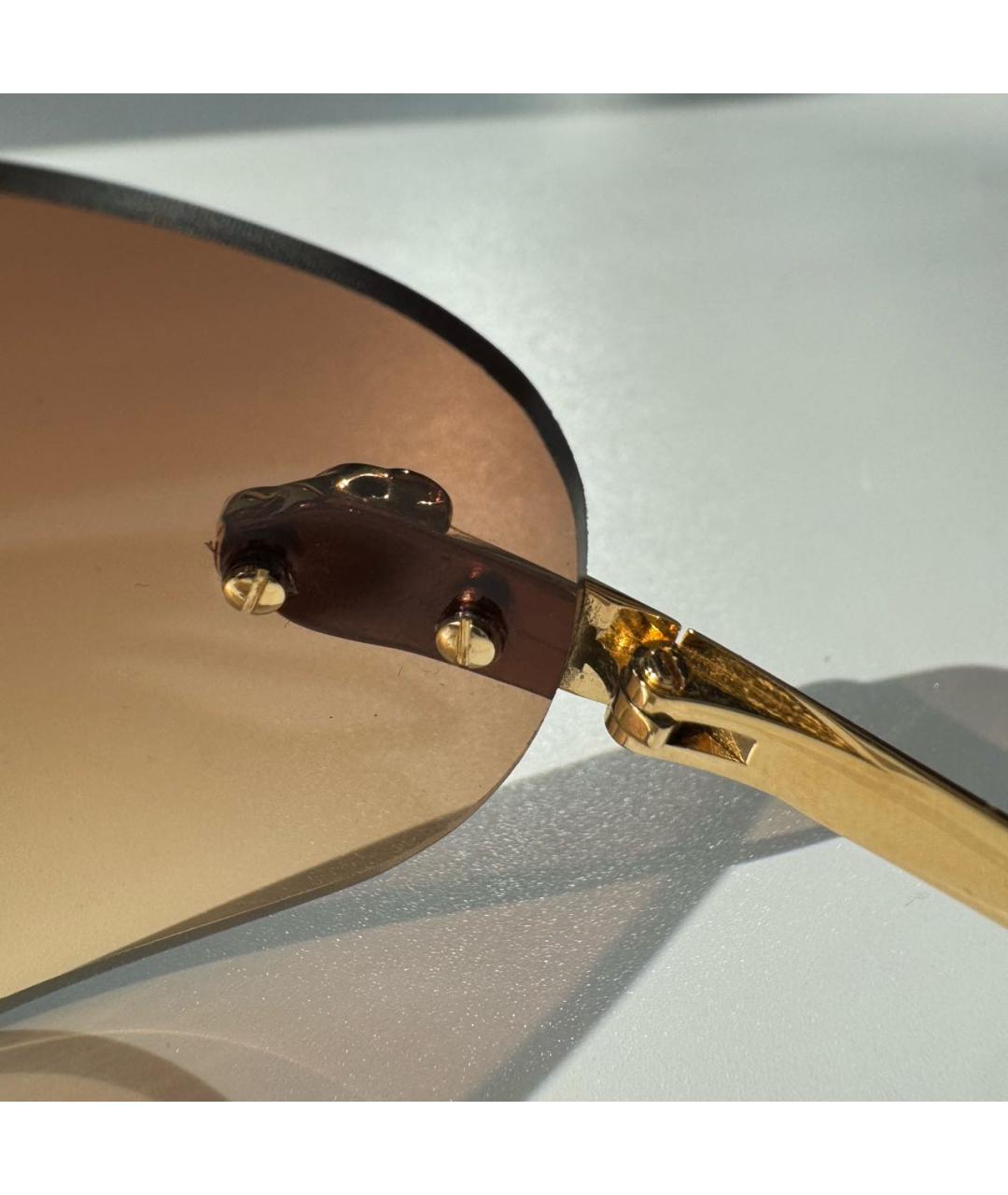 CARTIER Золотые солнцезащитные очки, фото 6