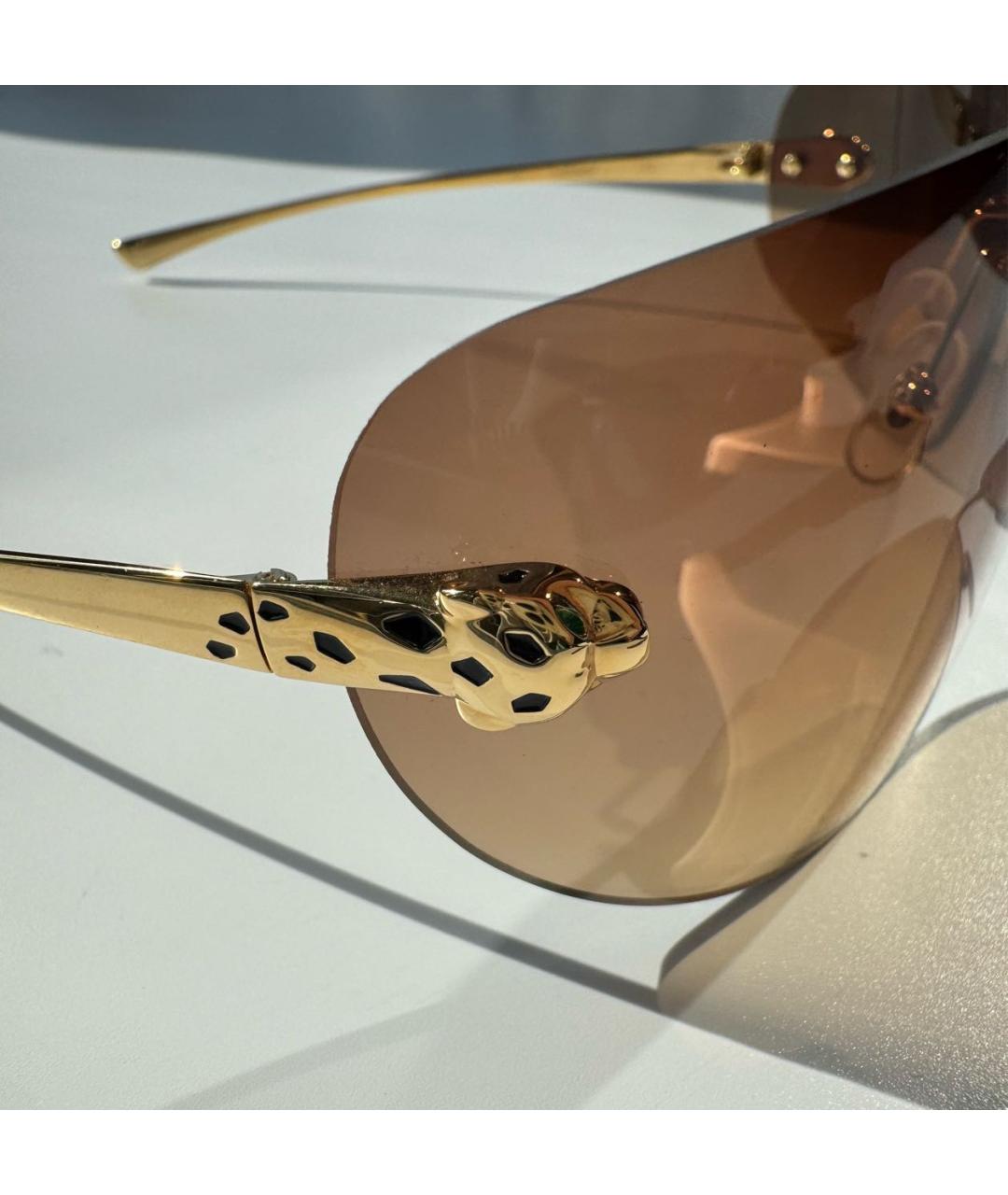 CARTIER Золотые солнцезащитные очки, фото 3