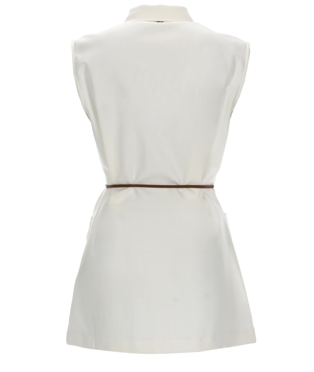 HERNO Белый хлопковый жилет, фото 2