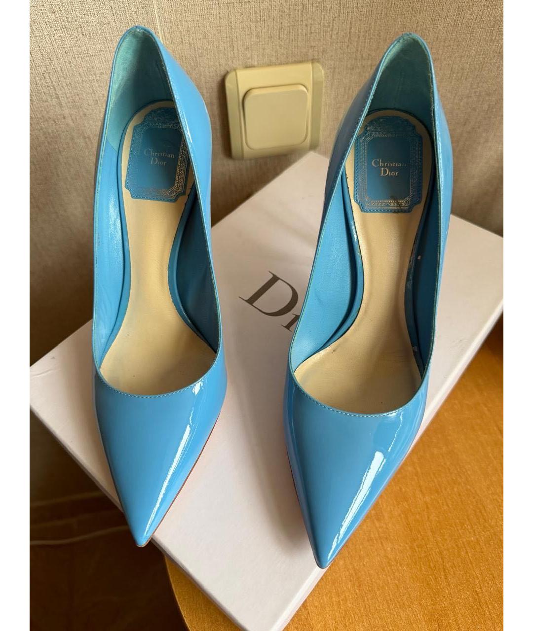 CHRISTIAN DIOR Голубые туфли, фото 4