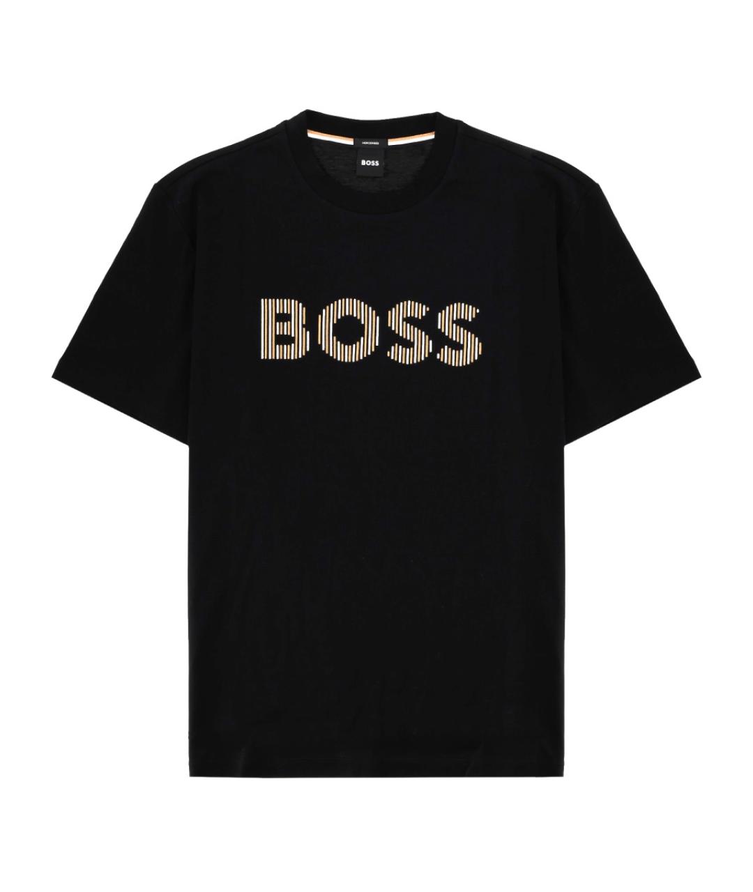 HUGO BOSS Черная хлопковая футболка, фото 1