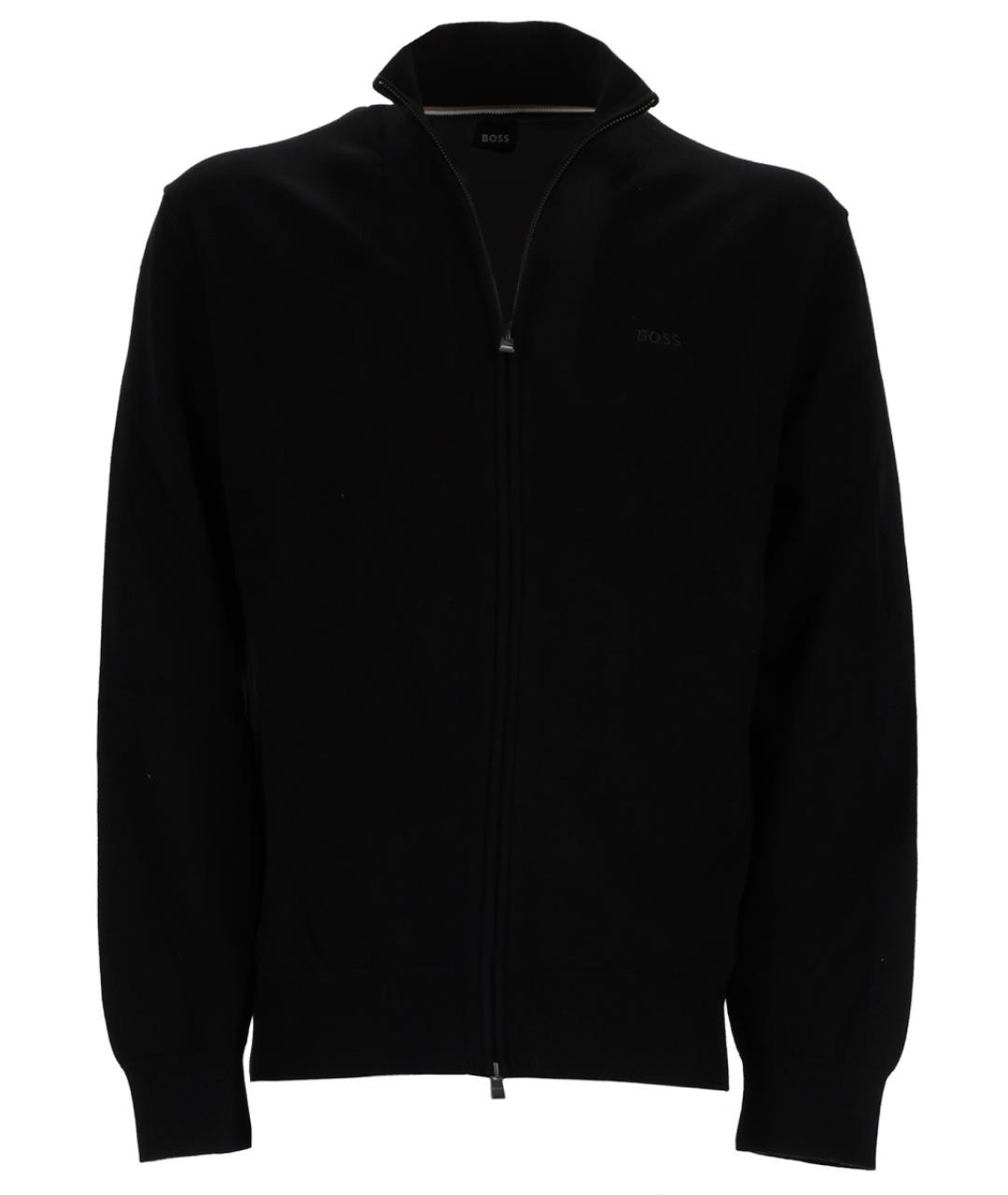 HUGO BOSS Черный хлопковый джемпер / свитер, фото 3