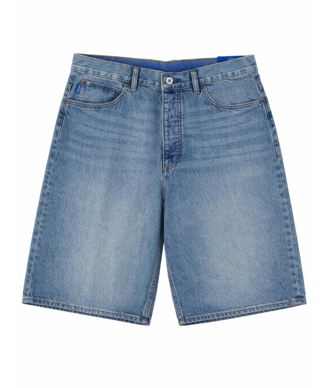 HUGO Синие хлопковые шорты, фото 1