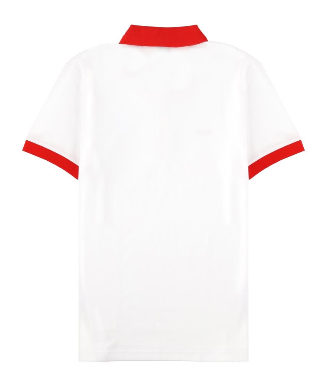 HUGO BOSS Белое хлопковое поло с коротким рукавом, фото 2