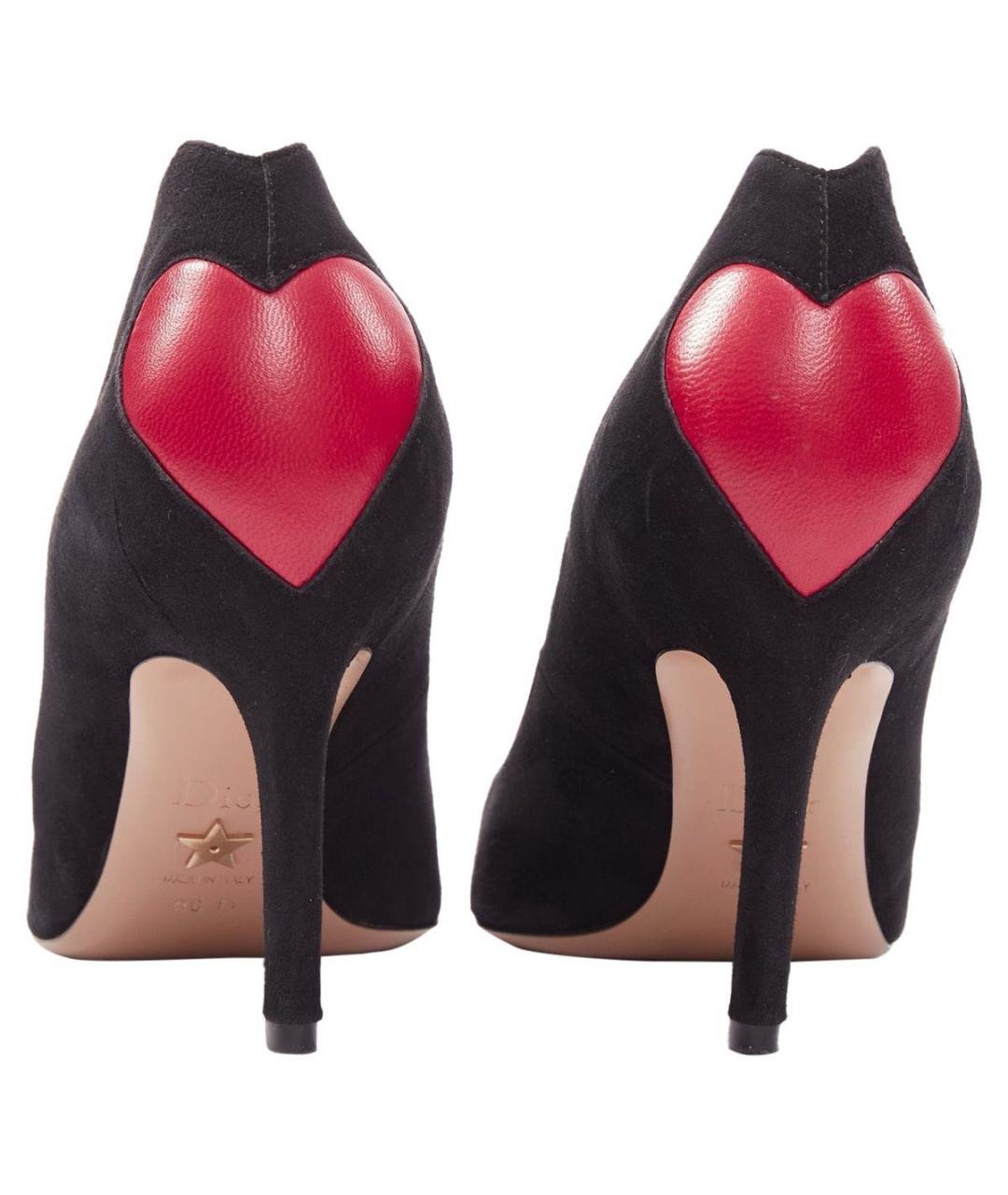 CHRISTIAN DIOR Черные замшевые туфли, фото 5