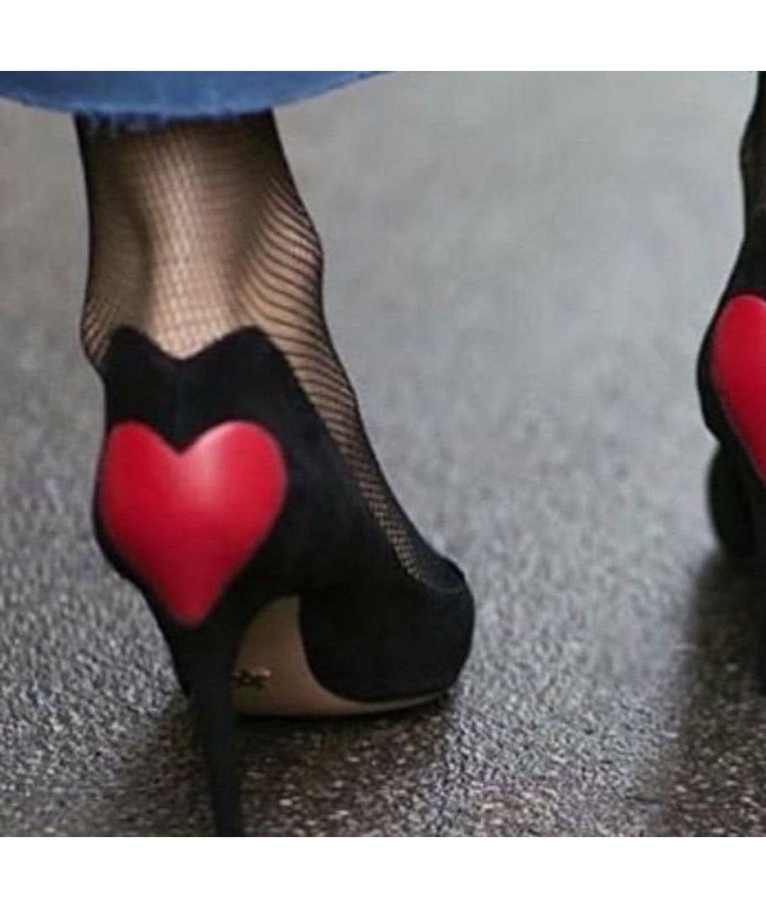 CHRISTIAN DIOR Черные замшевые туфли, фото 4