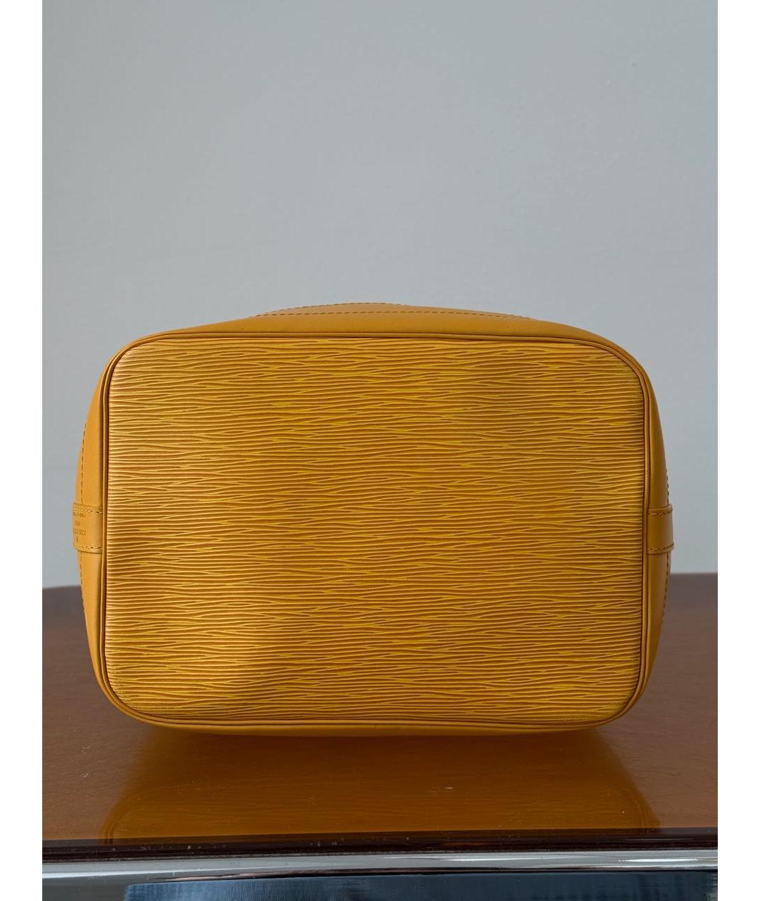 LOUIS VUITTON Желтая кожаная сумка через плечо, фото 7