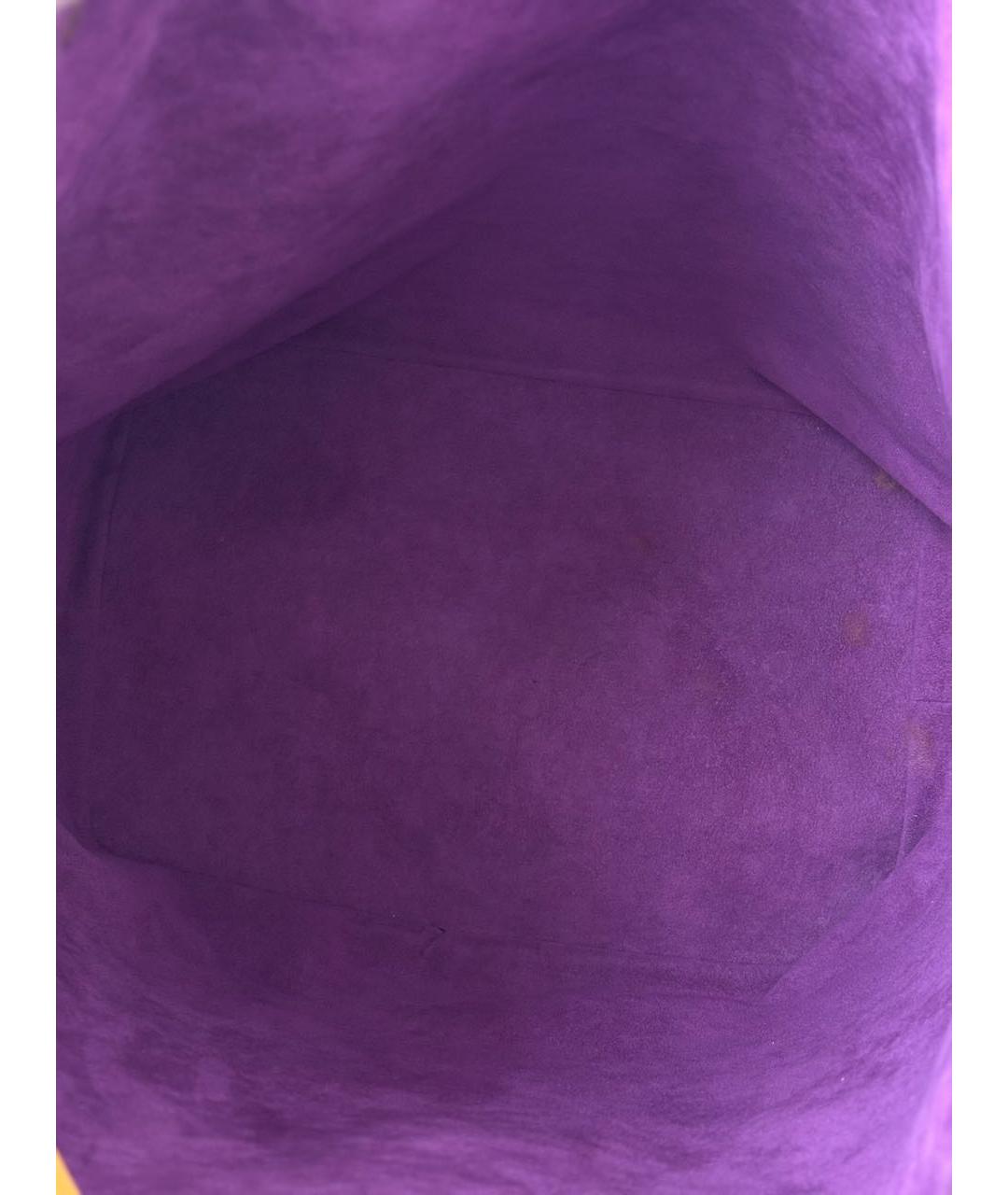 LOUIS VUITTON Желтая кожаная сумка через плечо, фото 8