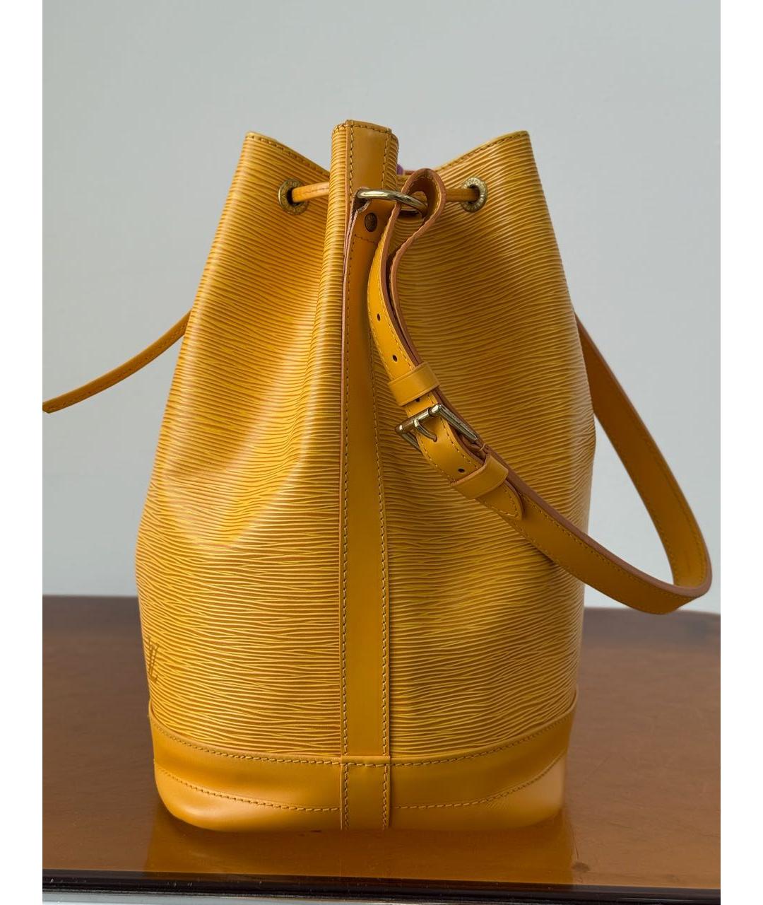 LOUIS VUITTON Желтая кожаная сумка через плечо, фото 2