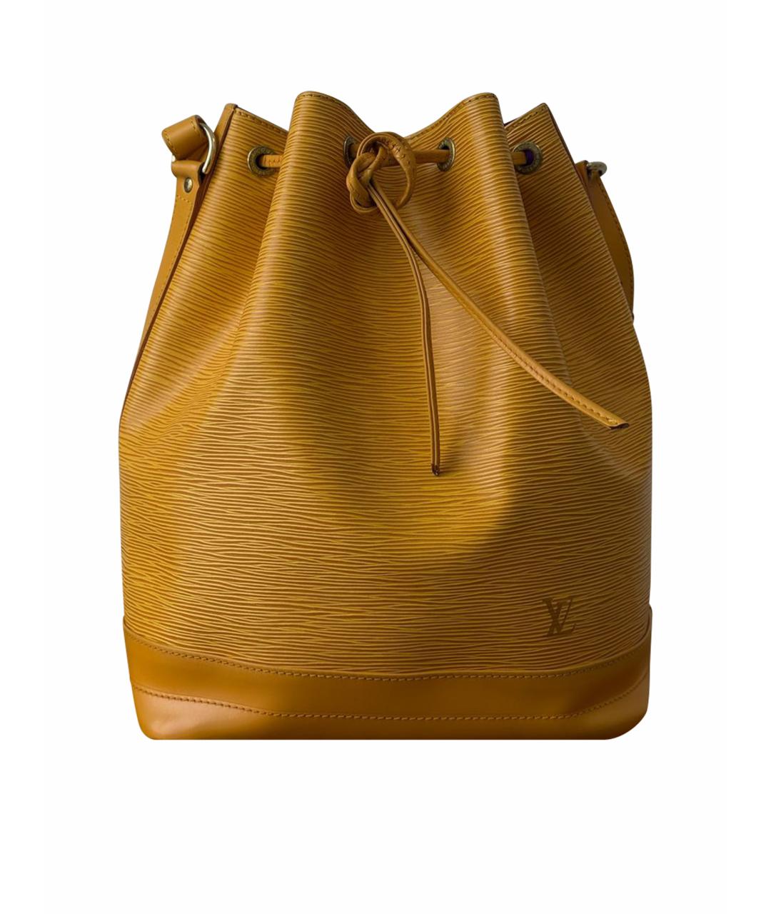 LOUIS VUITTON Желтая кожаная сумка через плечо, фото 1