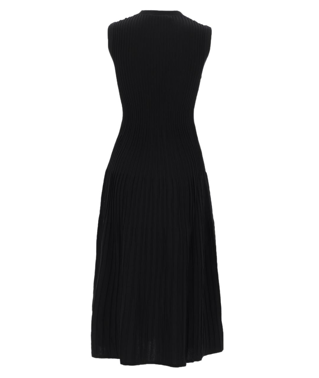 MAX MARA Черное вискозное повседневное платье, фото 2